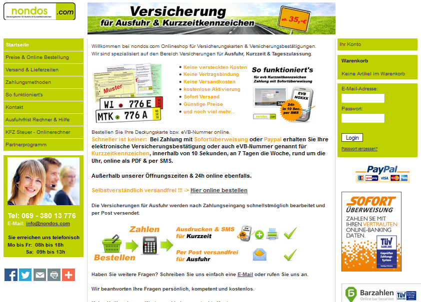 nondos.com Screenshot