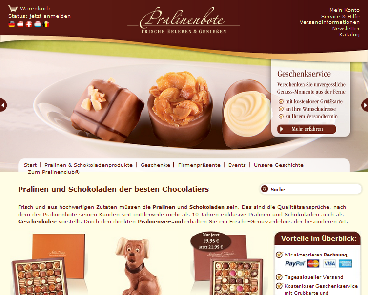 Pralinenbote Screenshot