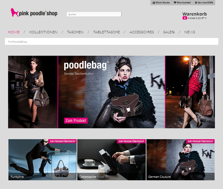 pinkpoodleshop.de Screenshot