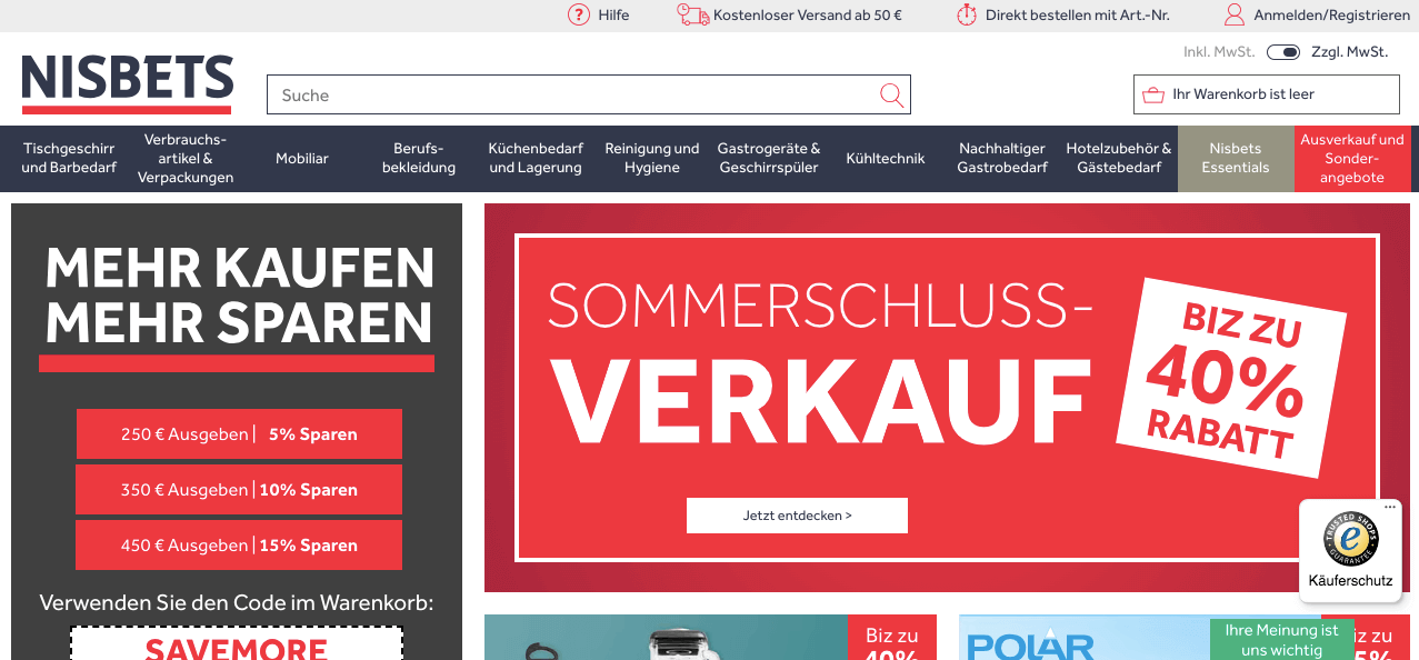 Nisbets Screenshot