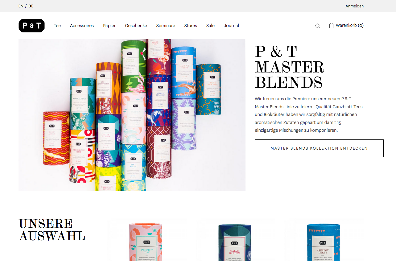 paperandtea.com Screenshot