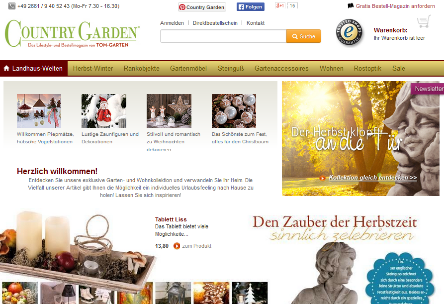 country-garden.de Screenshot