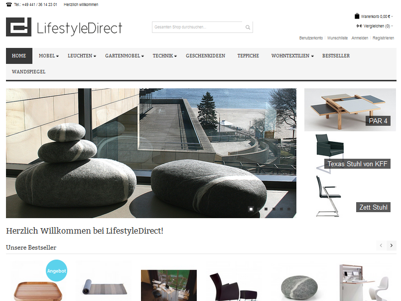 Lifestyledirect.de Screenshot