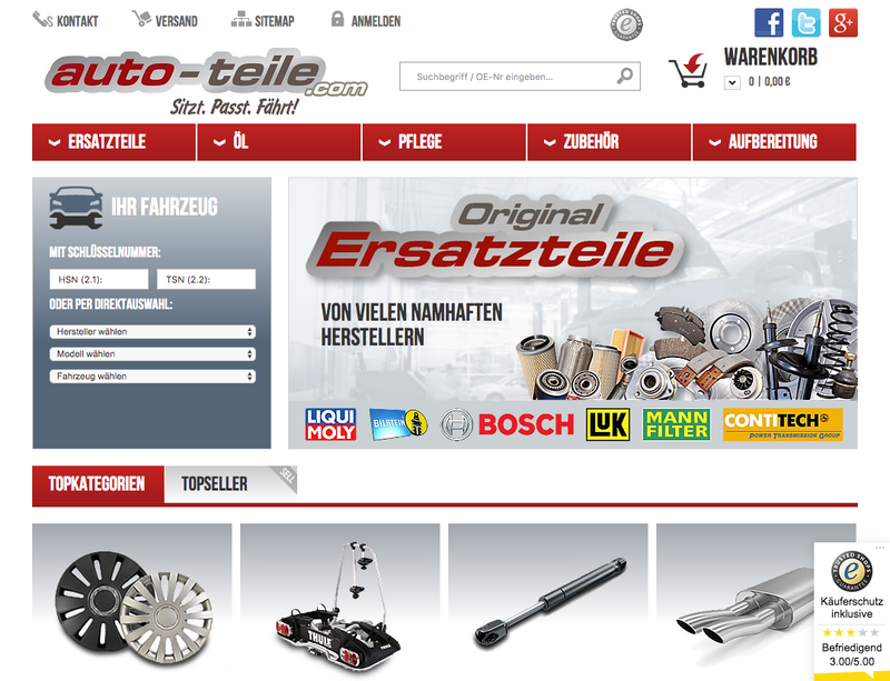 auto-teile.com Screenshot