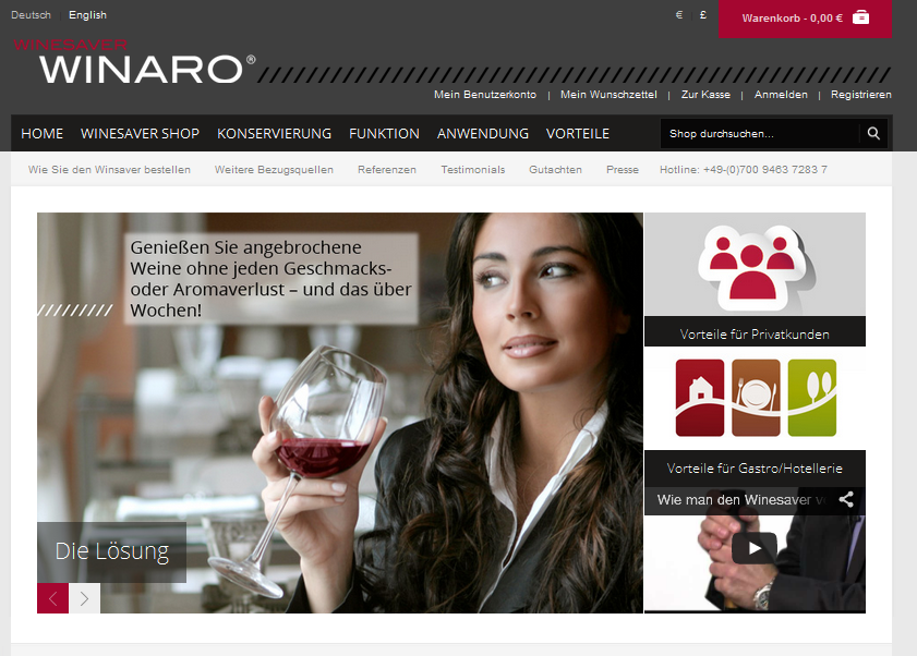 Winaro WineSaver Screenshot