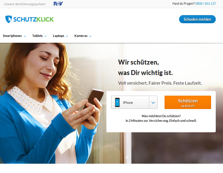 Schutzklick.at Screenshot