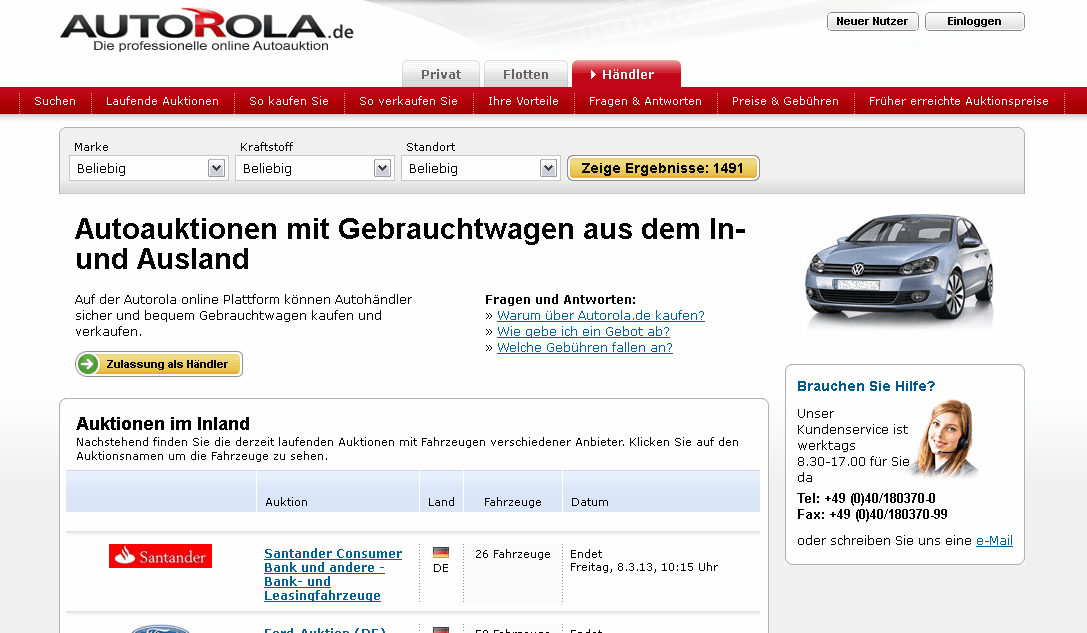 Autorola Screenshot
