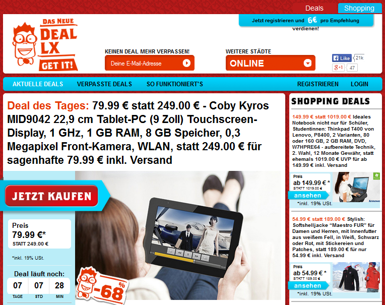 DealLX Screenshot