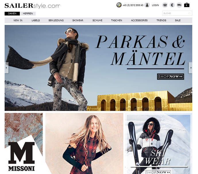 SAILERstyle.com Screenshot