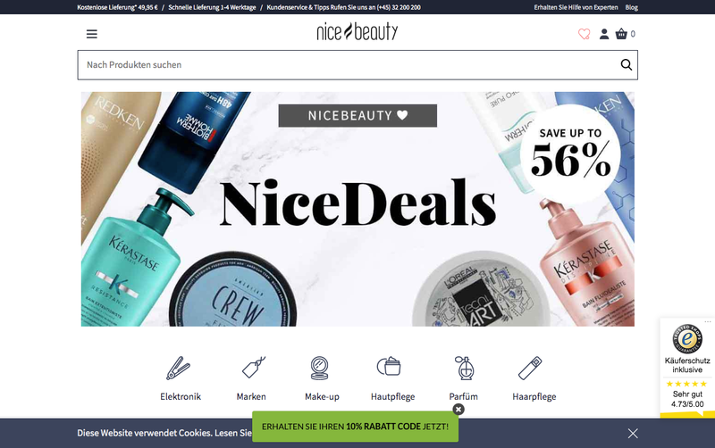 NiceBeauty.com Screenshot