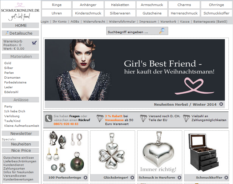 Schmuckonline.de Screenshot