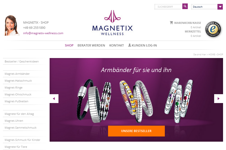 MAGNETIX WELLNESS Screenshot