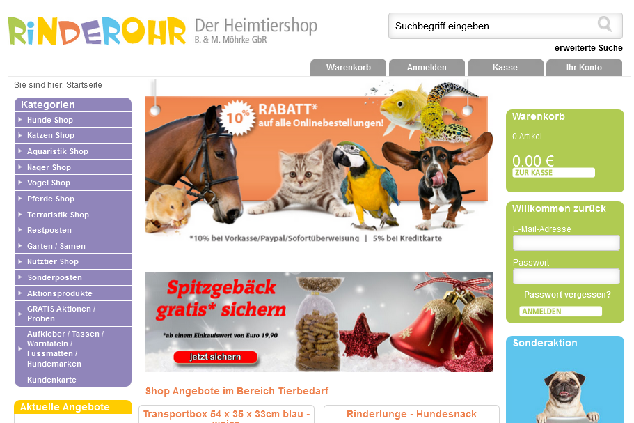 Rinderohr.de Screenshot