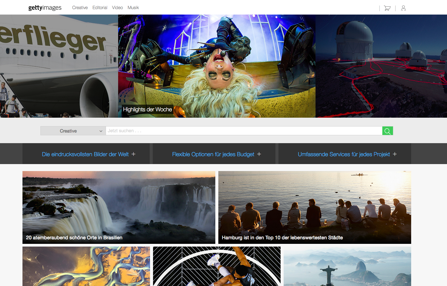 Getty Images Screenshot