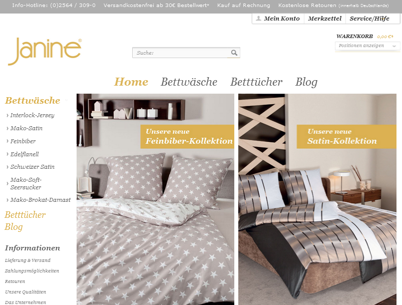Janine.de Screenshot