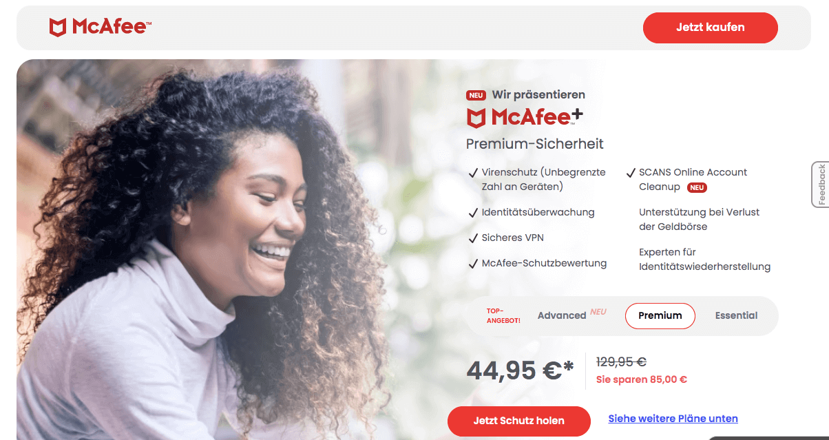 McAfee Screenshot