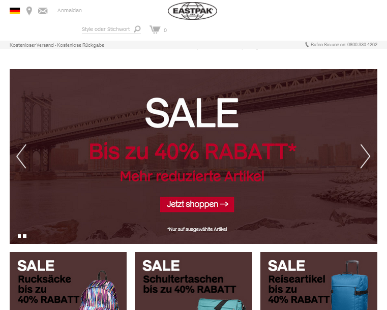 Eastpak Screenshot