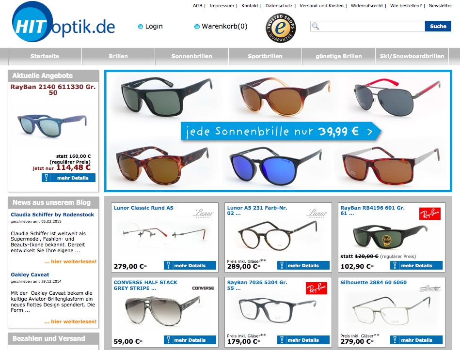 Hit-Optik Screenshot