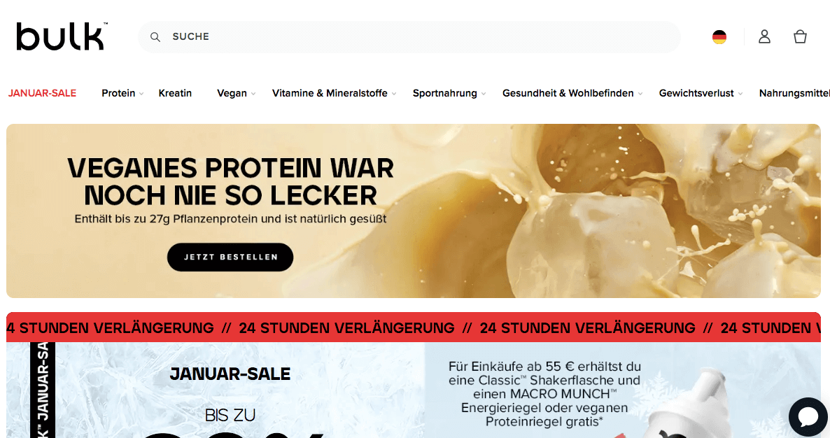 Bulk Powders Screenshot