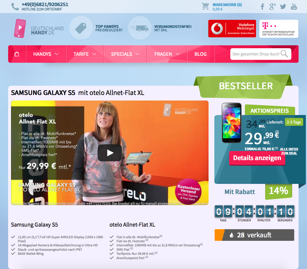 deutschlandhandy.de Screenshot
