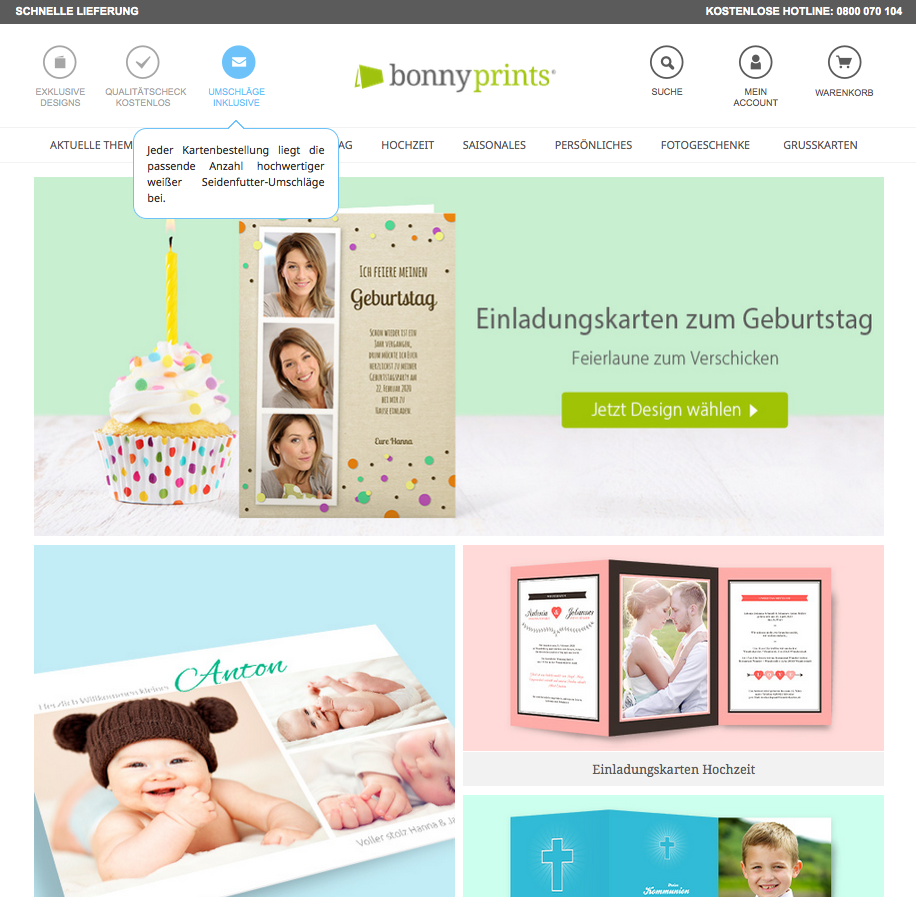 bonnyprints.at Screenshot