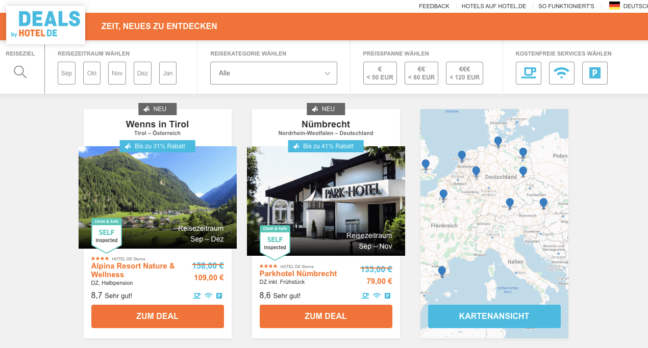 HOTEL DE Deals Screenshot