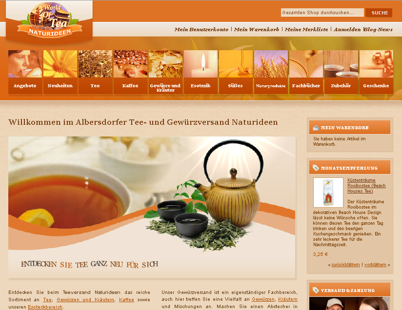 Naturideen Screenshot