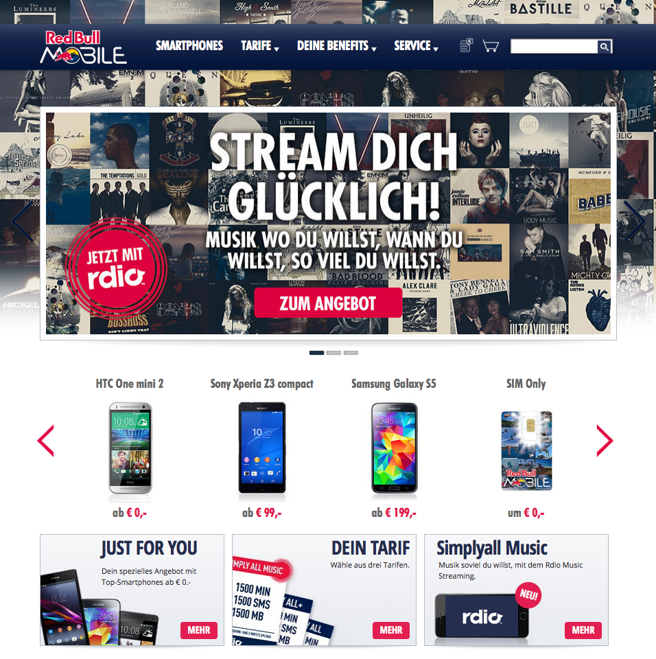 Red Bull MOBILE Screenshot
