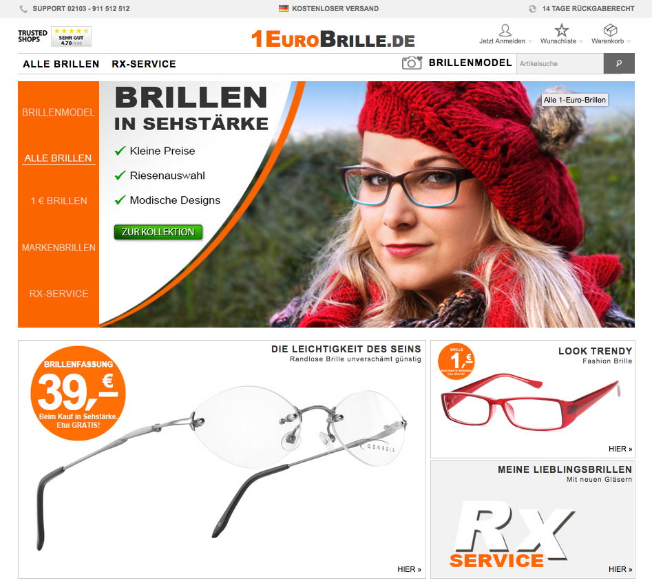 1EuroBrille.de Screenshot