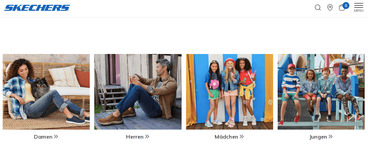 Skechers.de Screenshot