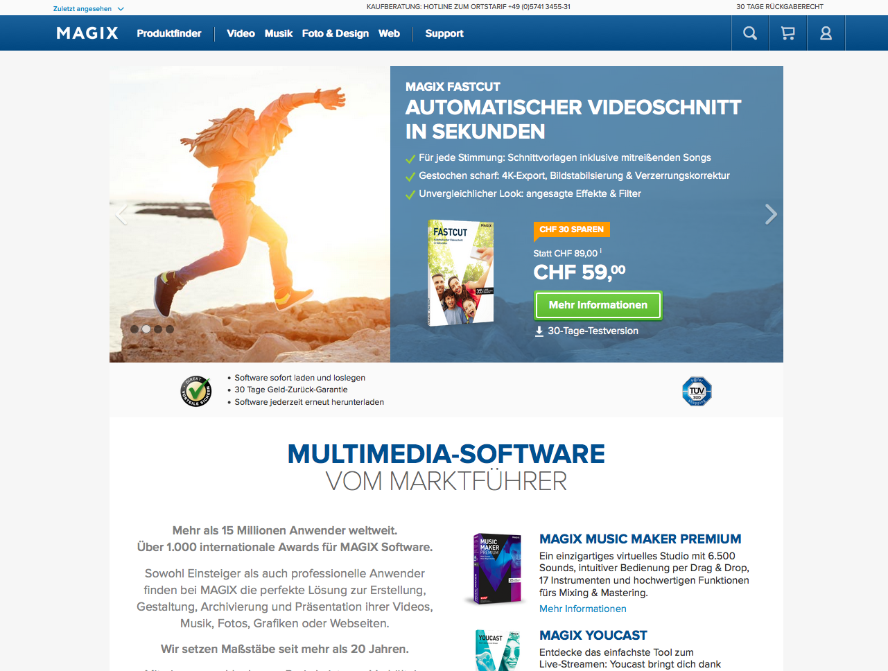 Magix Software CH Screenshot