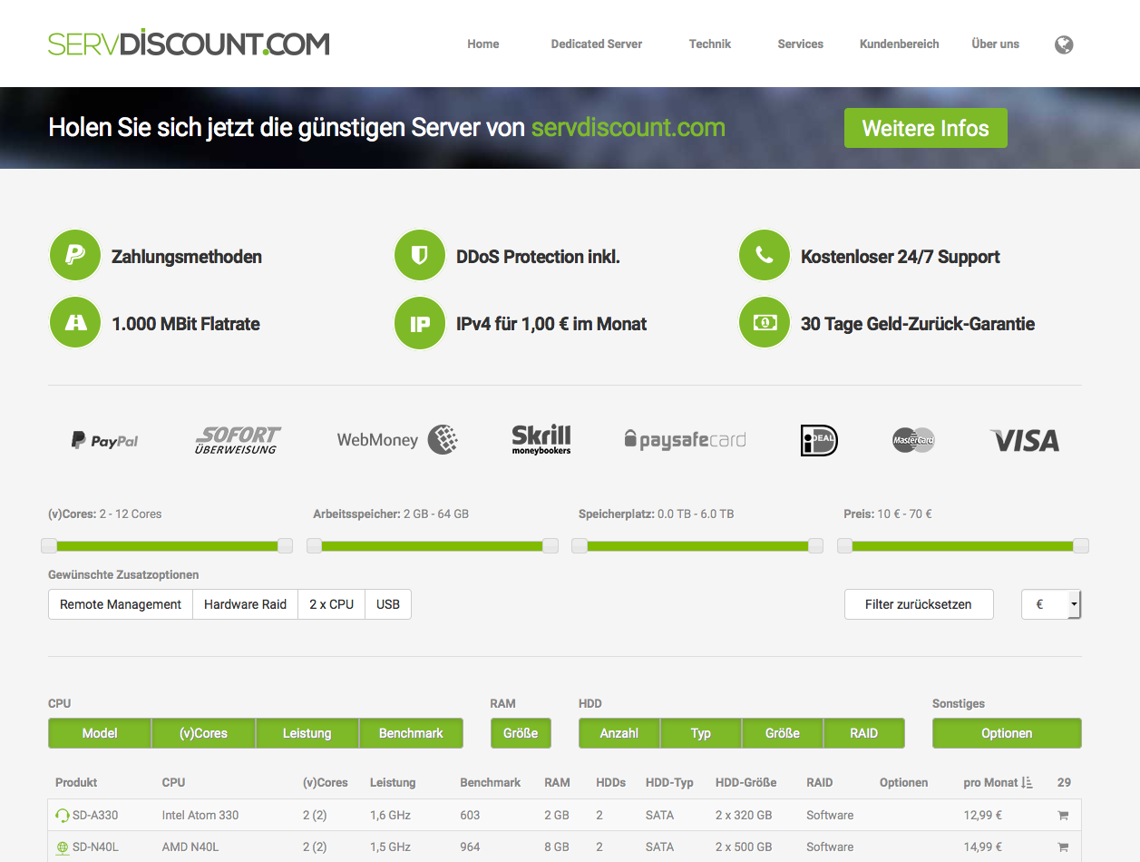 servdiscount.com Screenshot