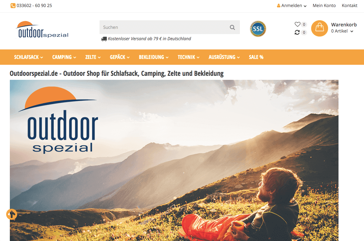 outdoorspezial Screenshot