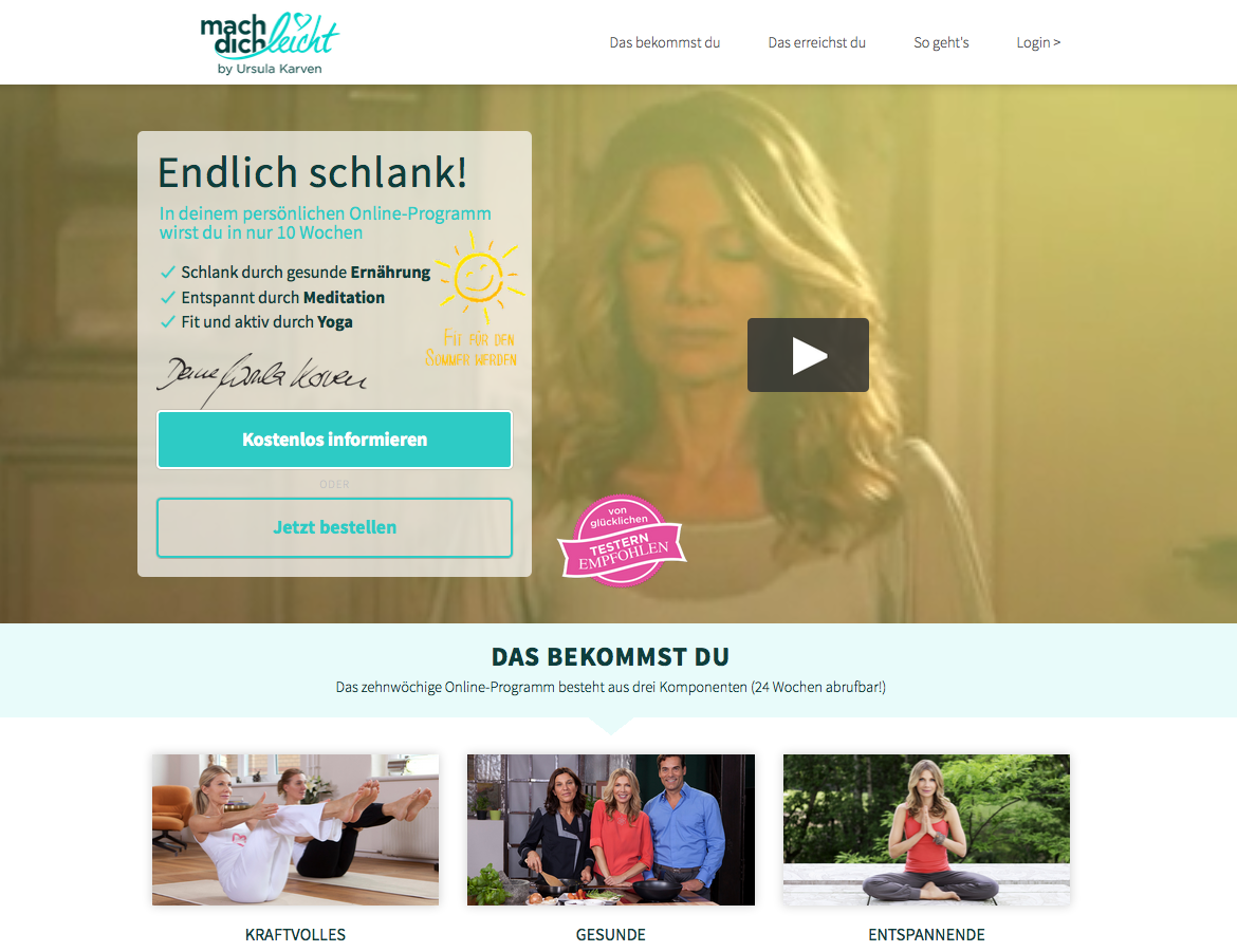 machdichleicht.de Screenshot