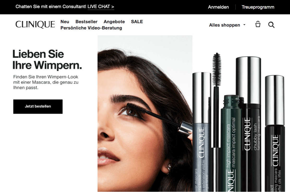 CLINIQUE Screenshot