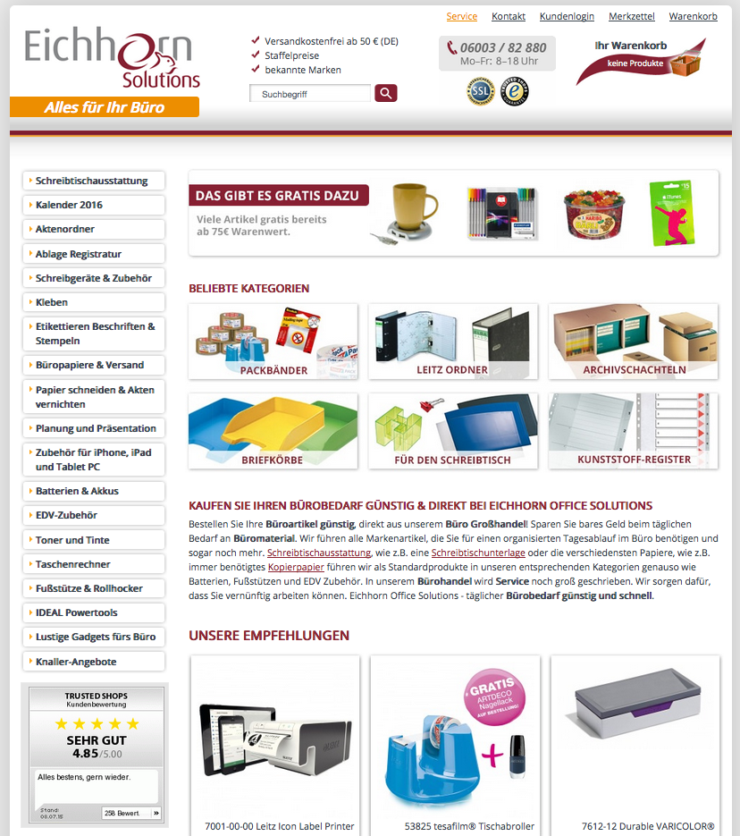 Eichhorn Solutions Screenshot