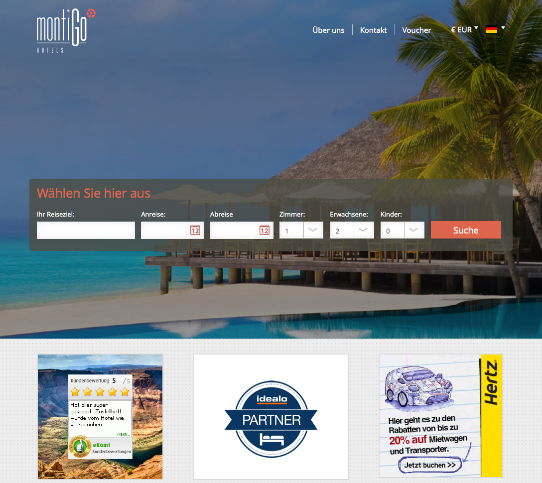 montiGo Hotels Screenshot