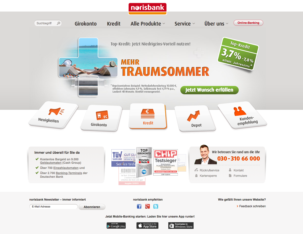norisbank Screenshot