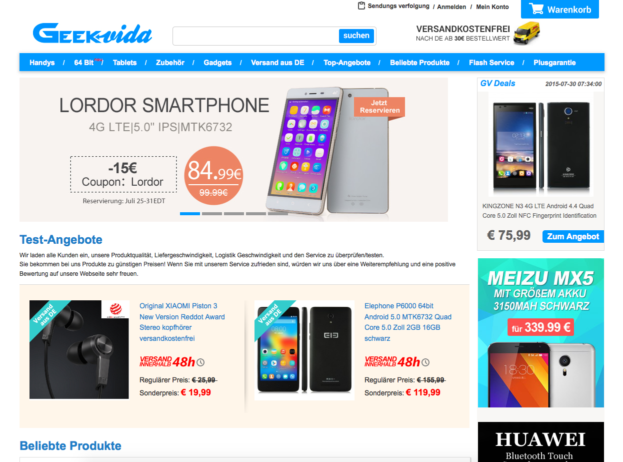 Geekvida.de Screenshot
