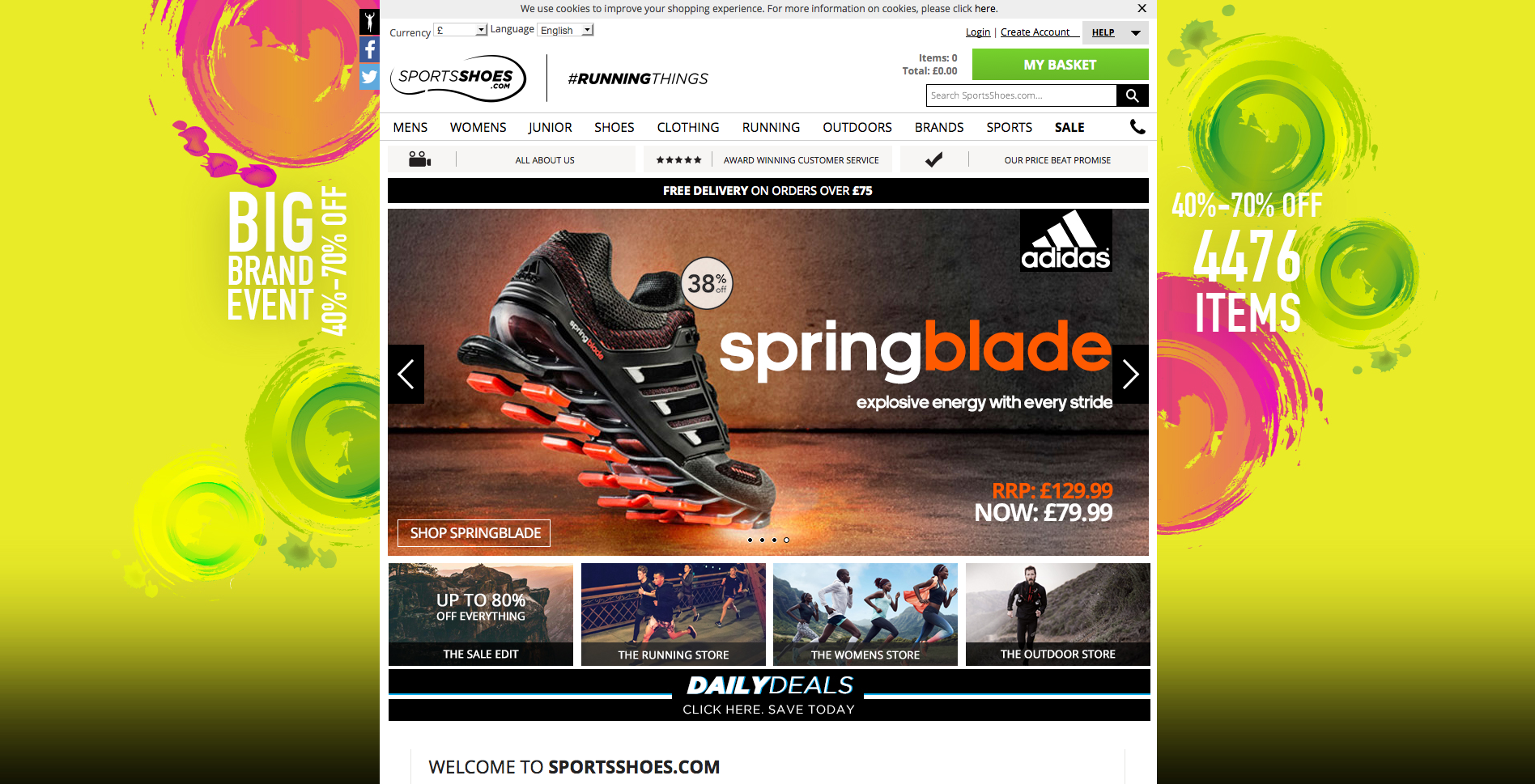 Sportsshoes.com Screenshot