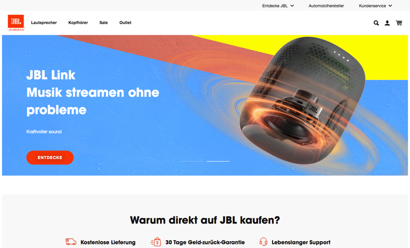 jbl.com Screenshot