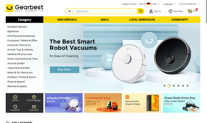 GearBest.com Screenshot