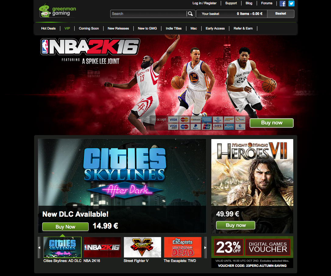 GreenManGaming Screenshot