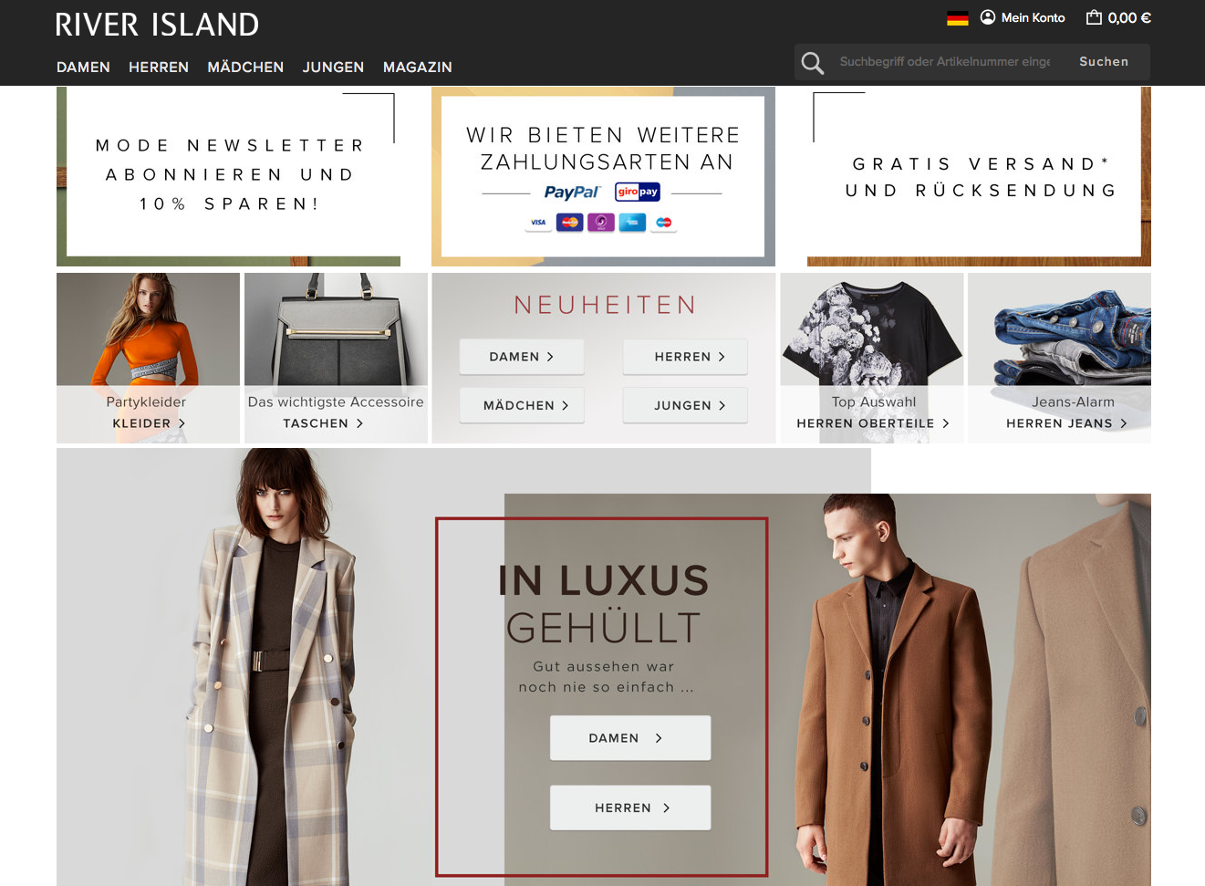 River Island Screenshot