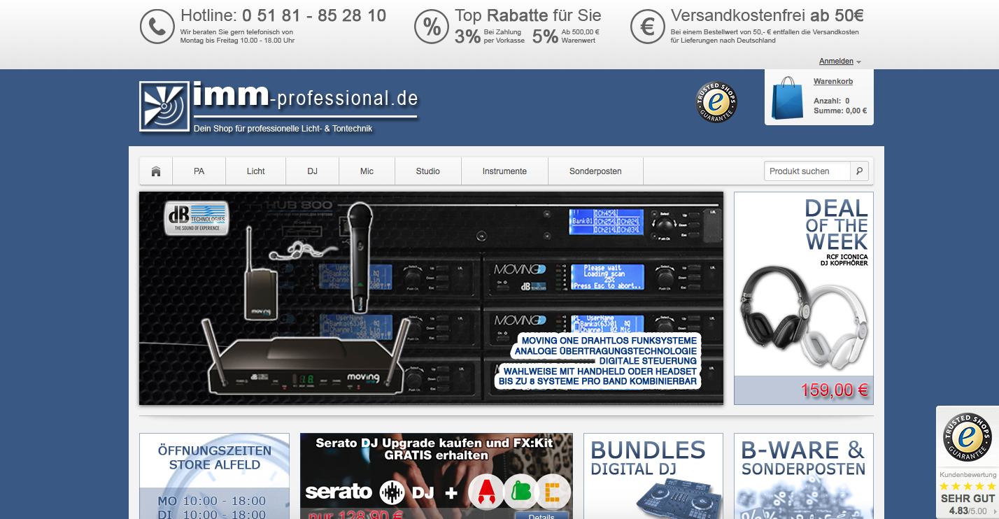 imm-professional.de Screenshot