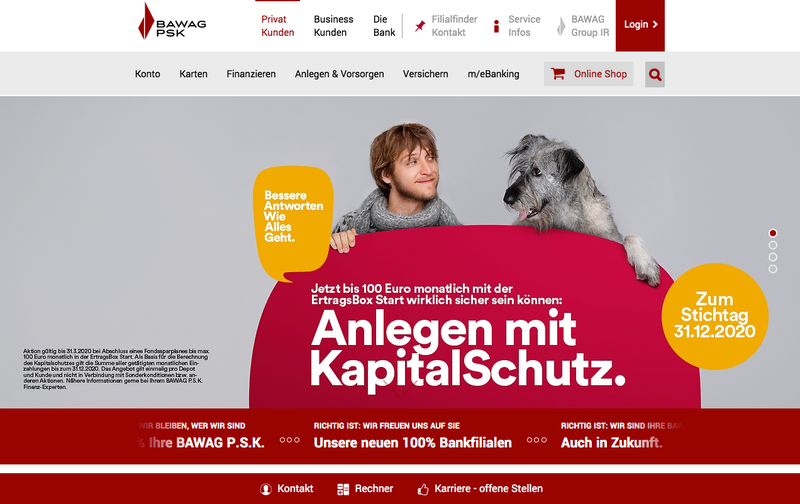 BAWAG PSK Screenshot