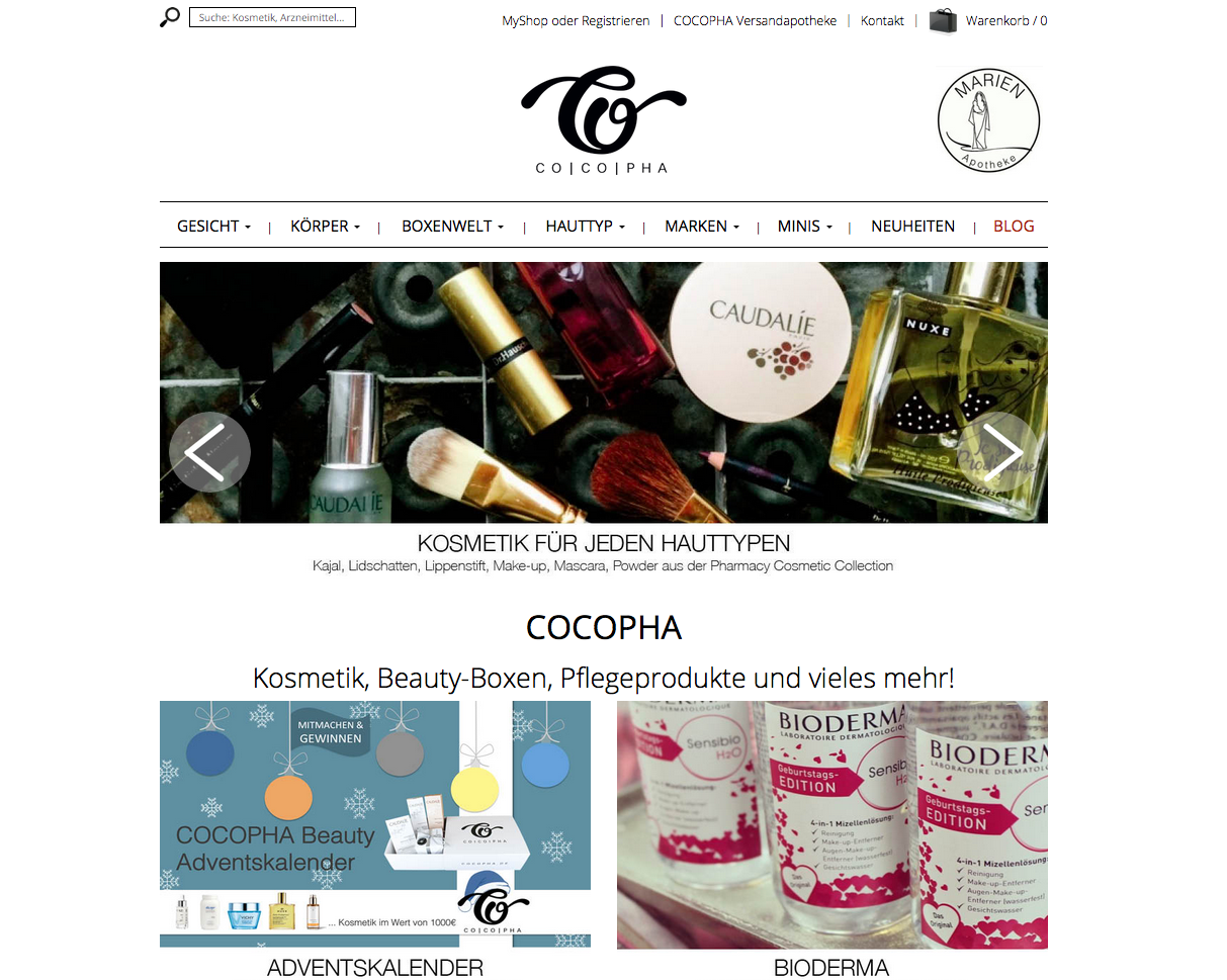Cocopha.de Screenshot