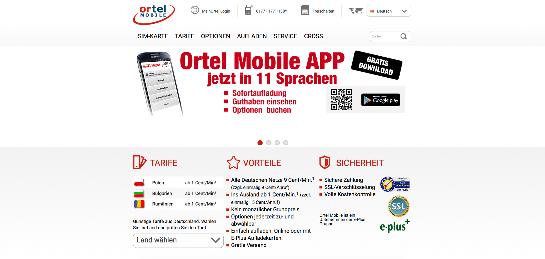 Ortel Mobile Screenshot
