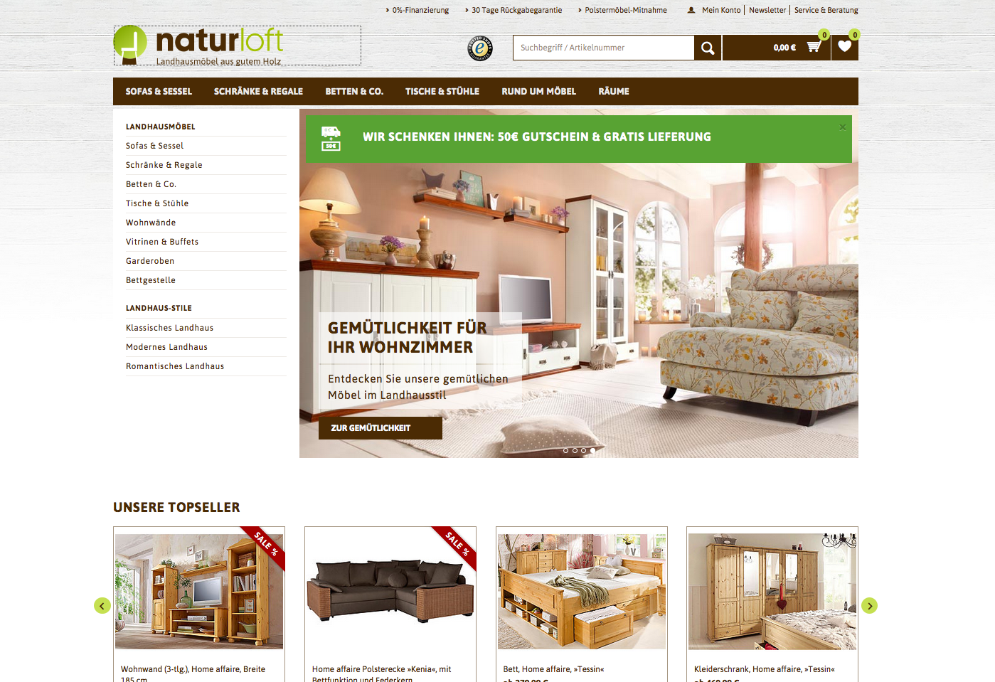 naturloft.de Screenshot