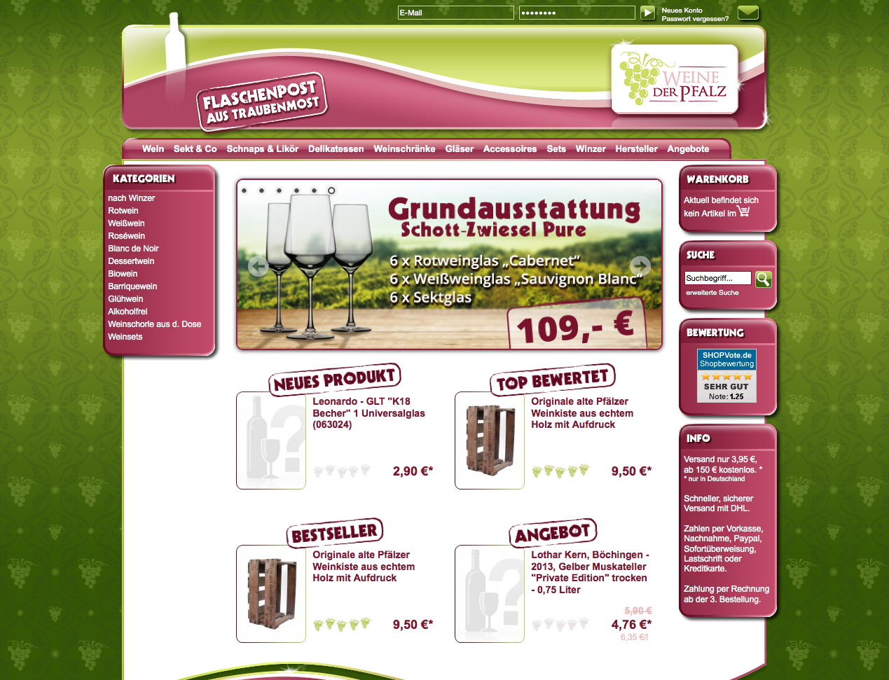 Weine der Pfalz Screenshot